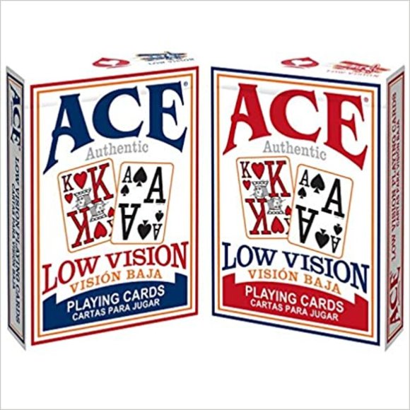 Cartamundi Ace Large Print For Low Vision Playing Cards, NEW Factory Sealed - Picture 2 of 2